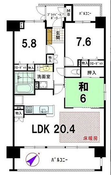 【3LDK】全室収納完備！キッチン収納やトイレ内収納など、暮らしに便利な収納スペースが充実♪