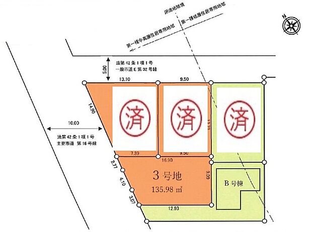 区画図 3号地