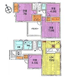 リーブルガーデン武蔵村山市残堀第13期全8区画4棟 7号棟