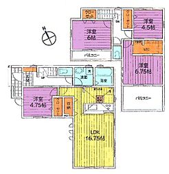 リーブルガーデン武蔵村山市残堀第13期全8区画4棟 8号棟