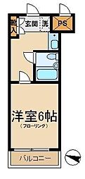 メゾンエクレーレ江古田 1Kの間取図画像