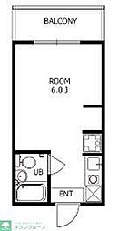 アジュール成増 ワンルームの間取図画像
