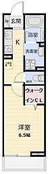 RiverCity阿佐ヶ谷 1Kの間取図画像