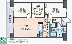 ドゥーエ南長崎 2SLDKの間取図画像