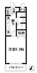 Palazzo石神井公園 1Kの間取図画像