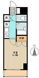 エルヴィエントアース武蔵関パーク 1Kの間取図画像