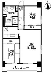 ソル・ビエント 2LDKの間取図画像