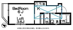 ティーケー大泉学園 1Kの間取図画像