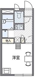 レオパレスLIVELYSTAR 1Kの間取図画像