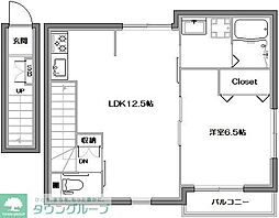 シエル西荻北 1LDKの間取図画像