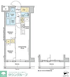 RESIDENCEKLENJI 2LDKの間取図画像