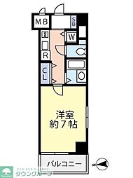 スパシエベレーザ練馬 1Kの間取図画像