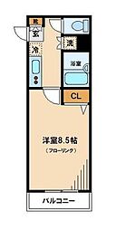 スカイコート練馬桜台 1Kの間取図画像