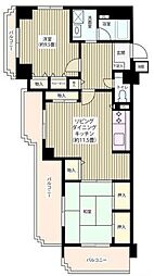 ヴェルデ武蔵野 2LDKの間取図画像