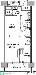 T'sgarden清瀬 1LDKの間取図画像