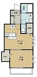アーバンビオス 1LDKの間取図画像