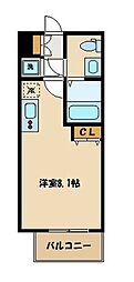 プライムアーバン久米川 ワンルームの間取図画像