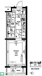 ARKMARK新中野 1Kの間取図画像