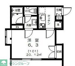 TRYTERRACE 1Kの間取図画像