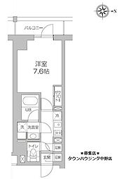 レジディア高円寺 1Kの間取図画像