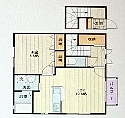 JR中央線 荻窪駅 徒歩3分の賃貸アパート 2階1LDKの間取り