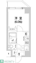 西武新宿線 武蔵関駅 徒歩6分の賃貸マンション 7階1Kの間取り