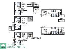 京王井の頭線 吉祥寺駅 徒歩12分の賃貸アパート 2階1Kの間取り