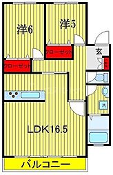 JR総武線 本八幡駅 バス15分 貝塚入口下車 徒歩1分の賃貸アパート 1階2LDKの間取り
