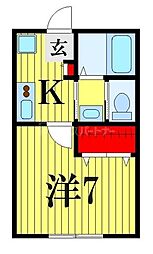 間取図画像 1K