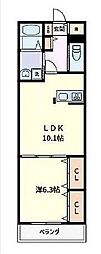 Port・M 1LDKの間取図画像