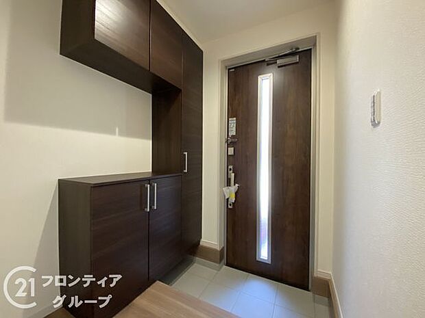 玄関は防犯性の優れたダブルロックドアです!