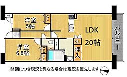 間取図画像 2LDK