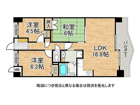 間取り ＡＰＡガーデンスプリングス鳳　中古マンション 10階/-