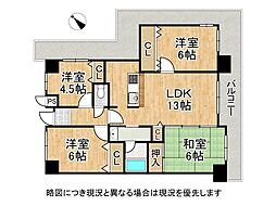 アステージ堺 4LDKの間取図画像