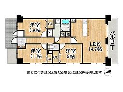 間取図画像 3LDK