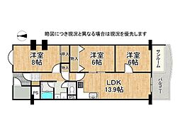 間取図画像 3LDK