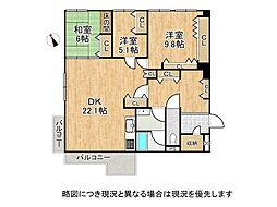 三国ケ丘グリーンハイツ 3LDKの間取図画像