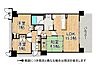 間取り：南向き4階部分につき採光・通風・眺望良好です！