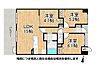 間取り：対面キッチンを採用した3LDK。各部屋に収納を備え、アルコーブやスロップシンクも完備。