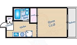 第3福助マンション 1DKの間取図画像