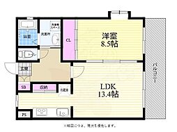 間取図画像 1LDK