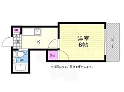 JR山陽本線 向洋駅 徒歩16分の賃貸マンション 7階1Kの間取り