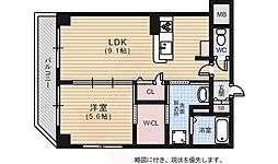 La　montagne 7階1LDKの間取り