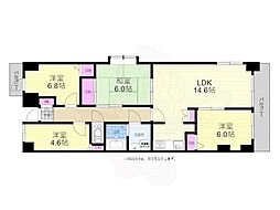 広島高速交通アストラムライン 白島駅 徒歩12分の賃貸マンション 1階4LDKの間取り