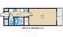 カサデルリオ 1Kの間取図画像