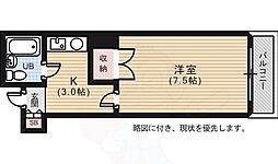 奥田マンション 1Kの間取図画像