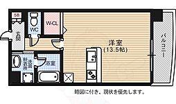 広島電鉄5系統 比治山橋駅 徒歩11分の賃貸マンション 11階ワンルームの間取り