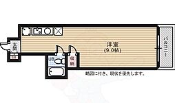 ノワール榎町 ワンルームの間取図画像