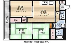 イトービル 3LDKの間取図画像
