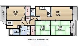 ライオンズマンション牛田東 2階3LDKの間取り